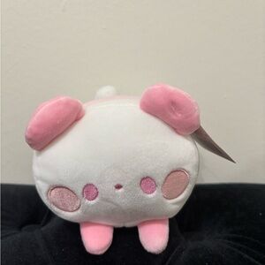 Adorable Pink and White Panda Plush Toy